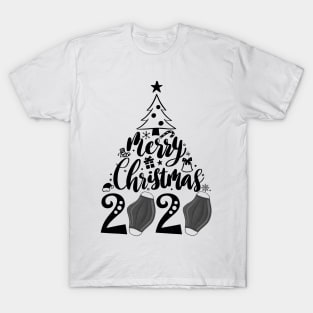 Merry Christmas 2020 Face Mask Christmas Lights Tree Pajamas T-Shirt